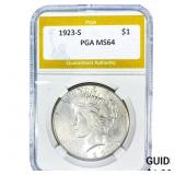 1923-S Silver Peace Dollar PGA MS64