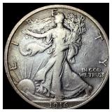 1916 Walking Liberty Half Dollar LIGHTLY CIRCULATE