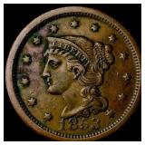 1853 Braided Hair Large Cent CLOSELY UNCIRCULATED