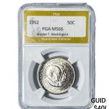 1952 Booker T Half Dollar PGA MS66