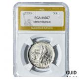 1925 Stone Mountain Half Dollar PGA MS67