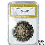 1900-O Morgan Silver Dollar PGA VF25