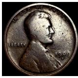 1909-S Lincoln Wheat Cent LIGHTLY CIRCULATED