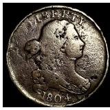 1804 Draped Bust Half Cent NEARLY UNCIRCULATED