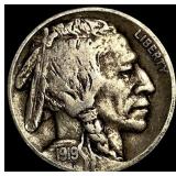 1919-D Buffalo Nickel NEARLY UNCIRCULATED