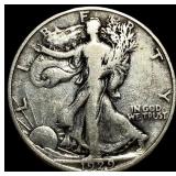 1929-D Silver Walking Liberty Half Dollar NEARLY U