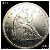 1841 Seated Liberty Dollar CHOICE AU