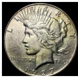 1927-S Silver Peace Dollar CLOSELY UNCIRCULATED