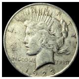 1923 Silver Peace Dollar CHOICE AU