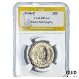 1946-D Booker T Half Dollar PGA MS67