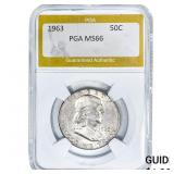 1963 Franklin Half Dollar PGA MS66