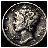 1925-D Silver Mercury Dime LIGHTLY CIRCULATED