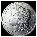 1891-S Silver Morgan Dollar CLOSELY UNCIRCULATED