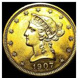 1907 $10 Gold Eagle