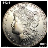 1892-S Morgan Silver Dollar CHOICE AU