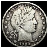1909 Barber Half Dollar NEARLY UNCIRCULATED