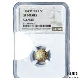 1904-SO Chile Silver 5 Centavos NGC XF Details
