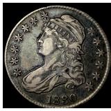 1830 Capped Bust Half Dollar NEARLY UNCIRCULATED