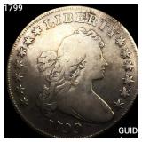 1799 Draped Bust Dollar NICELY CIRCULATED