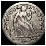 1853 Arrows Seated Liberty Dime NEARLY UNCIRCULATE