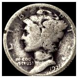 1921 Mercury Dime LIGHTLY CIRCULATED