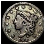 1839 Coronet Head Large Cent LIGHTLY CIRCULATED