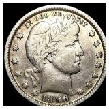 1896 Silver Barber Quarter NEARLY UNCIRCULATED