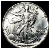 1942-S Silver Walking Liberty Half Dollar UNCIRCUL