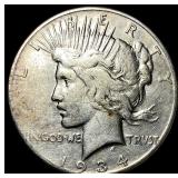 1934 Peace Silver Dollar LIGHTLY CIRCULATED