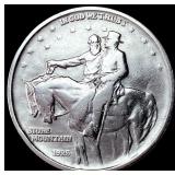 1925 Stone Mountain Silver Half Dollar CLOSELY UNC