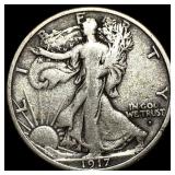 1917 Walking Liberty Half Dollar NEARLY UNCIRCULAT