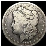 1892-CC Silver Morgan Dollar NEARLY UNCIRCULATED