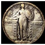 1918-S Silver Standing Liberty Quarter LIGHTLY CIR