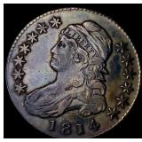 1814 Capped Bust Half Dollar NEARLY UNCIRCULATED