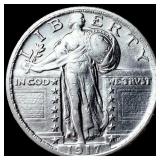 1917 Type 1 Standing Liberty Quarter UNCIRCULATED