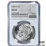 1889-O Morgan Silver Dollar NGC MS63