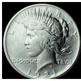 1921 Silver Peace Dollar UNCIRCULATED