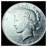 1927 Silver Peace Dollar CHOICE AU