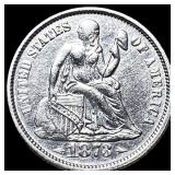1873 Silver Dime Arrows CLOSELY UNCIRCULATED