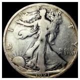 1921-S Silver Walking Liberty Half Dollar LIGHTLY