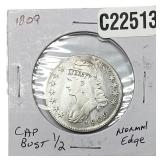 1809 Capped Bust Half Dollar Normal Edge