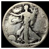 1921-S Silver Walking Liberty Half Dollar LIGHTLY
