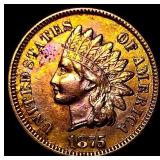 1875 Indian Head Cent CHOICE BU