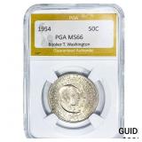 1954 Booker T Half Dollar PGA MS66