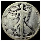 1919-S Silver Walking Liberty Half Dollar LIGHTLY