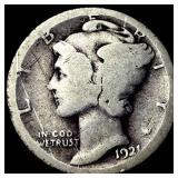 1921-D Silver Mercury Dime NICELY CIRCULATED