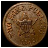 1863 Civil War Token - New York Fuld 630A-1a NEARL