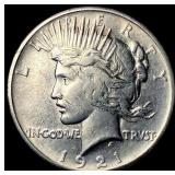 1921 Silver Peace Dollar CHOICE AU