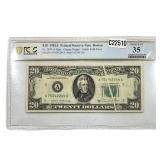1971 A $20 Federal Reserve Note- Boston  CH VF 35