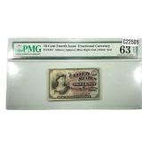 1863 U.S. 10C 4th Issue Fractional Currency  CU 63